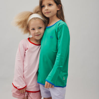 Long-Sleeve Swim Tee - Kermit Green