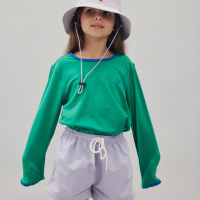 Long-Sleeve Swim Tee - Kermit Green