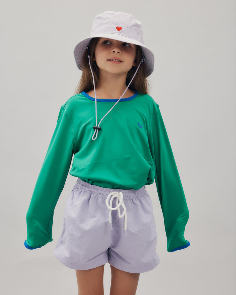 Long-Sleeve Swim Tee - Kermit Green