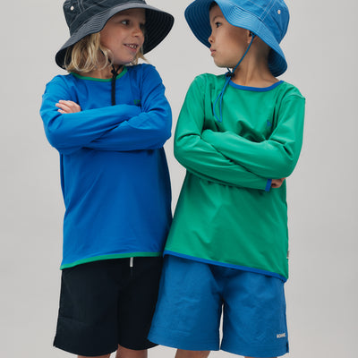 Long-Sleeve Swim Tee - Kermit Green