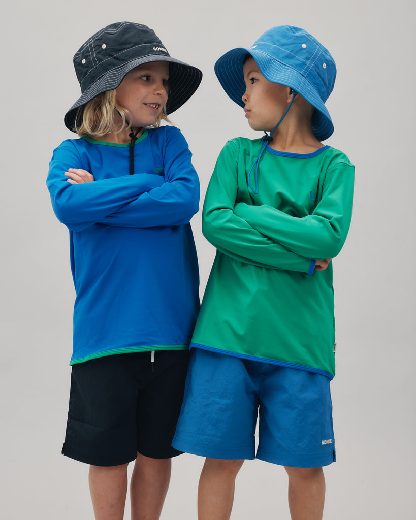 Long-Sleeve Swim Tee - Kermit Green