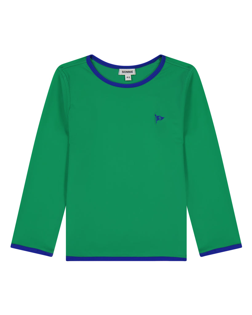 Long-Sleeve Swim Tee - Kermit Green