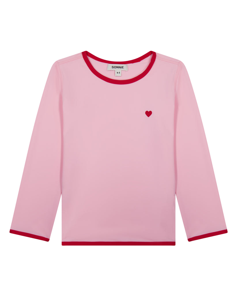 Long-Sleeve Swim Tee - Shell Pink