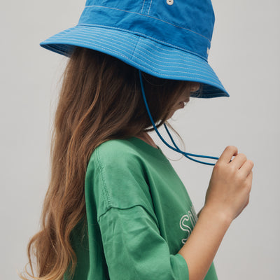 Nylon Bucket Hat - Electric Blue