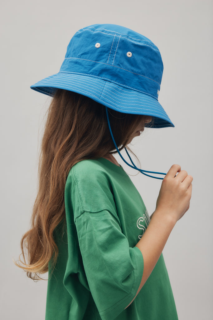 Nylon Bucket Hat - Electric Blue
