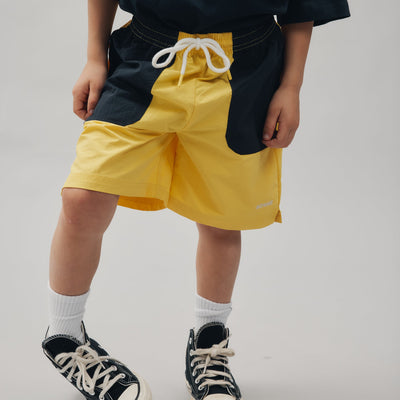 Nylon Sports Shorts - Lemon & Ink