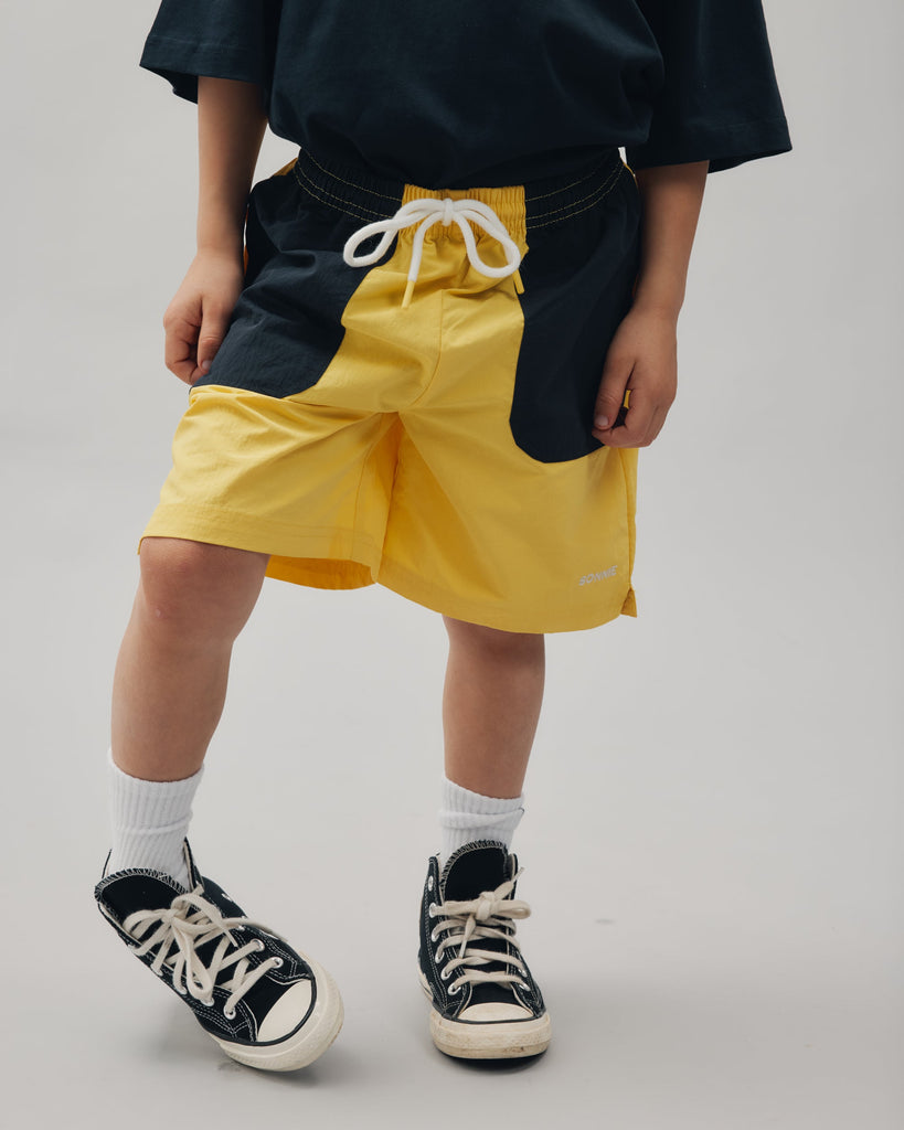 Nylon Sports Shorts - Lemon & Ink