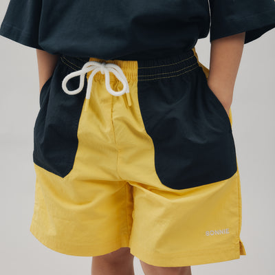 Nylon Sports Shorts - Lemon & Ink