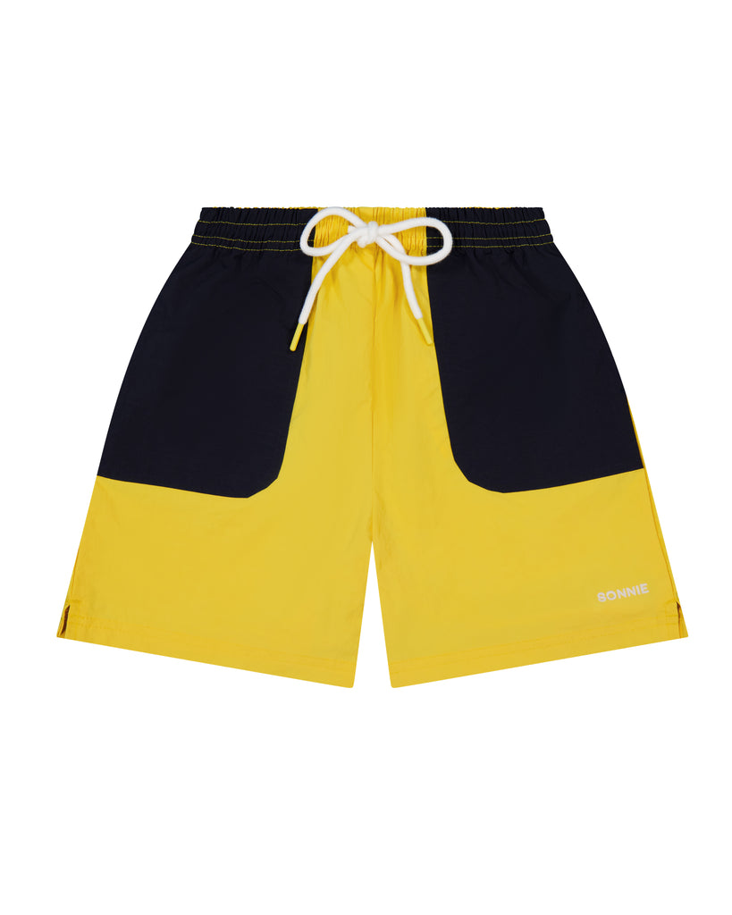 Nylon Sports Shorts - Lemon & Ink