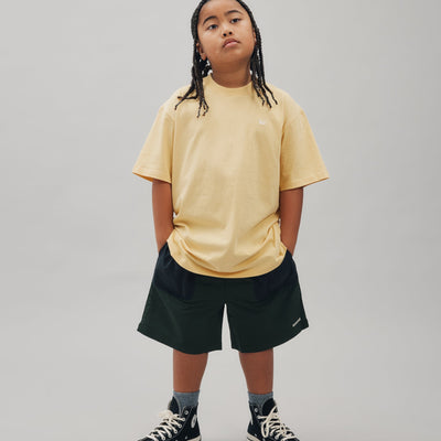 Nylon Sports Shorts - Forest Green & Ink