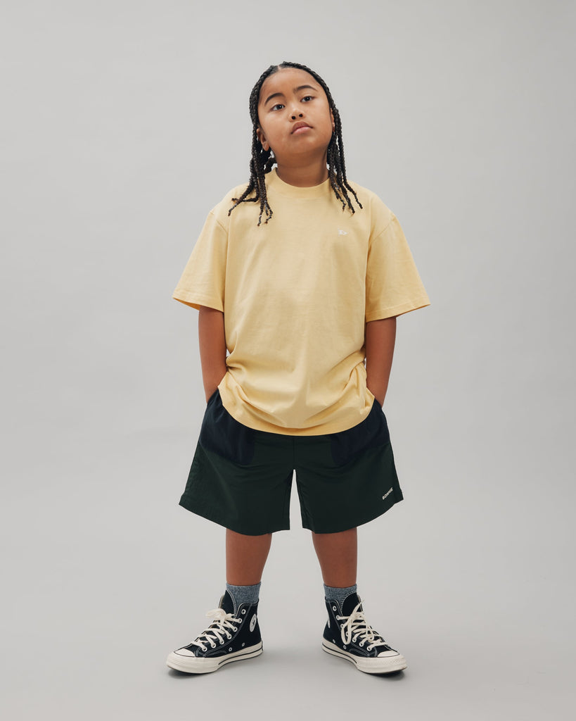 Nylon Sports Shorts - Forest Green & Ink