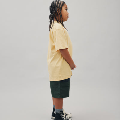 Nylon Sports Shorts - Forest Green & Ink