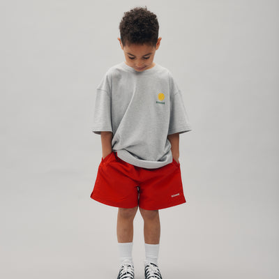 Nylon Sports Shorts - Team Red