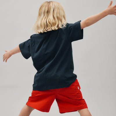 Nylon Sports Shorts - Team Red