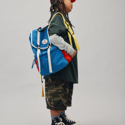 School Bag - Blue & Red