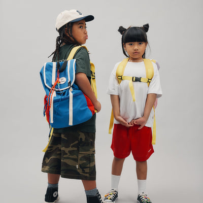 School Bag - Blue & Red