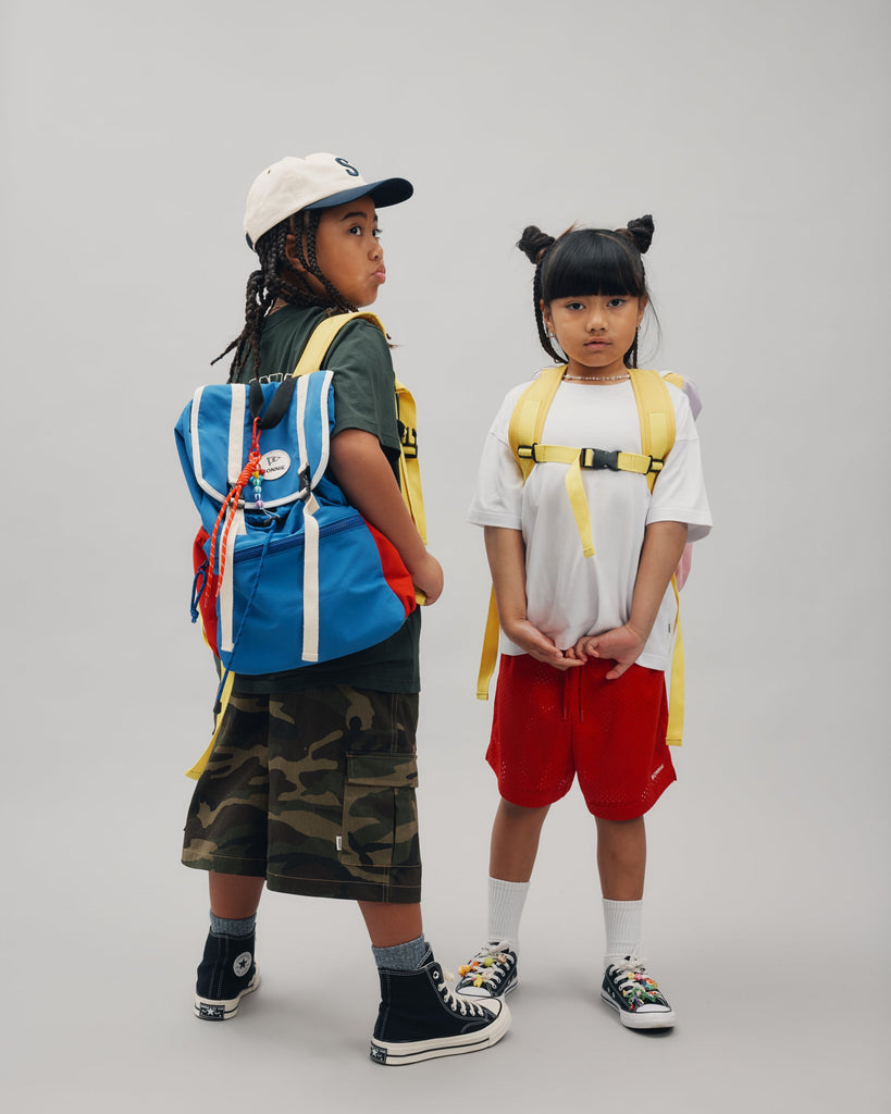 School Bag - Blue & Red