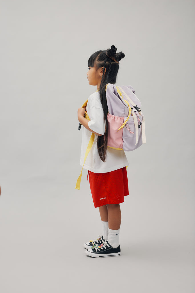 School Bag - Purple & Pink