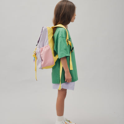 School Bag - Purple & Pink