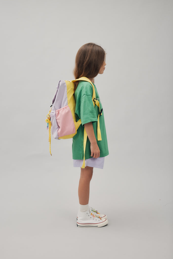 School Bag - Purple & Pink
