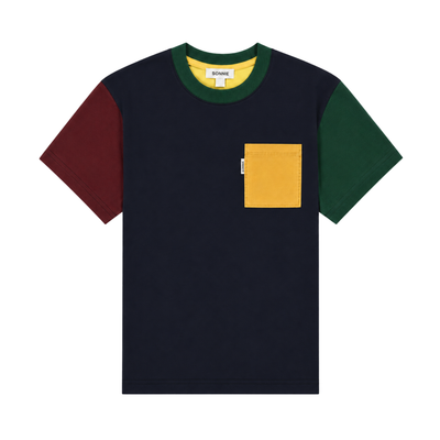 Colour Block Pocket Tee