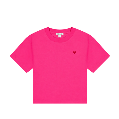 Heart Tee - Hot Pink
