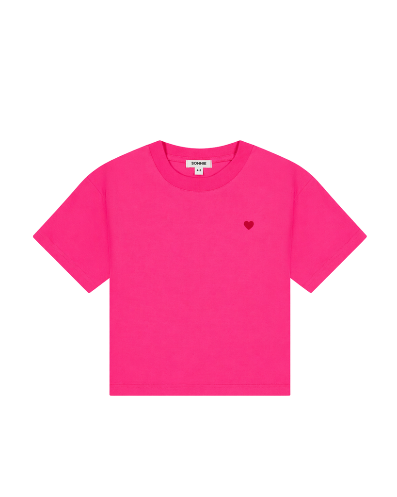 Heart Tee - Hot Pink