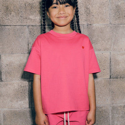 Heart Tee - Hot Pink
