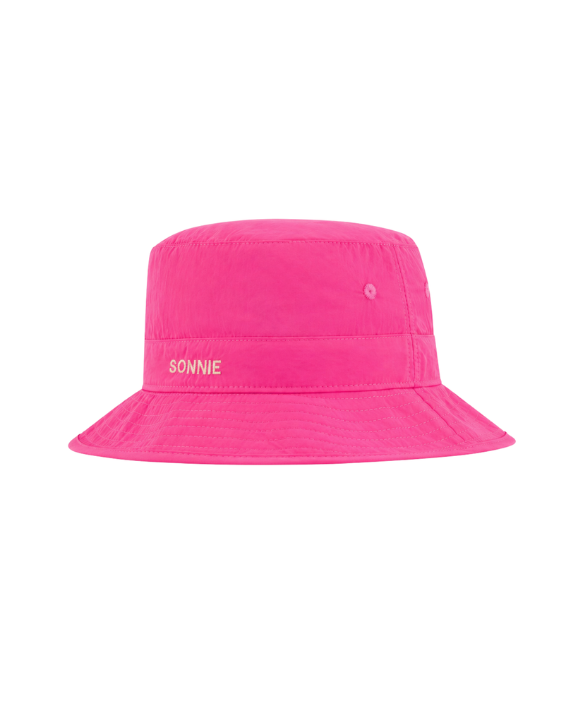 Nylon Bucket Hat - Hot Pink
