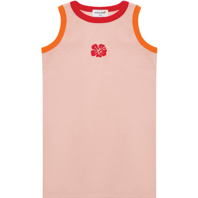 Flamingo Ribbed Dress