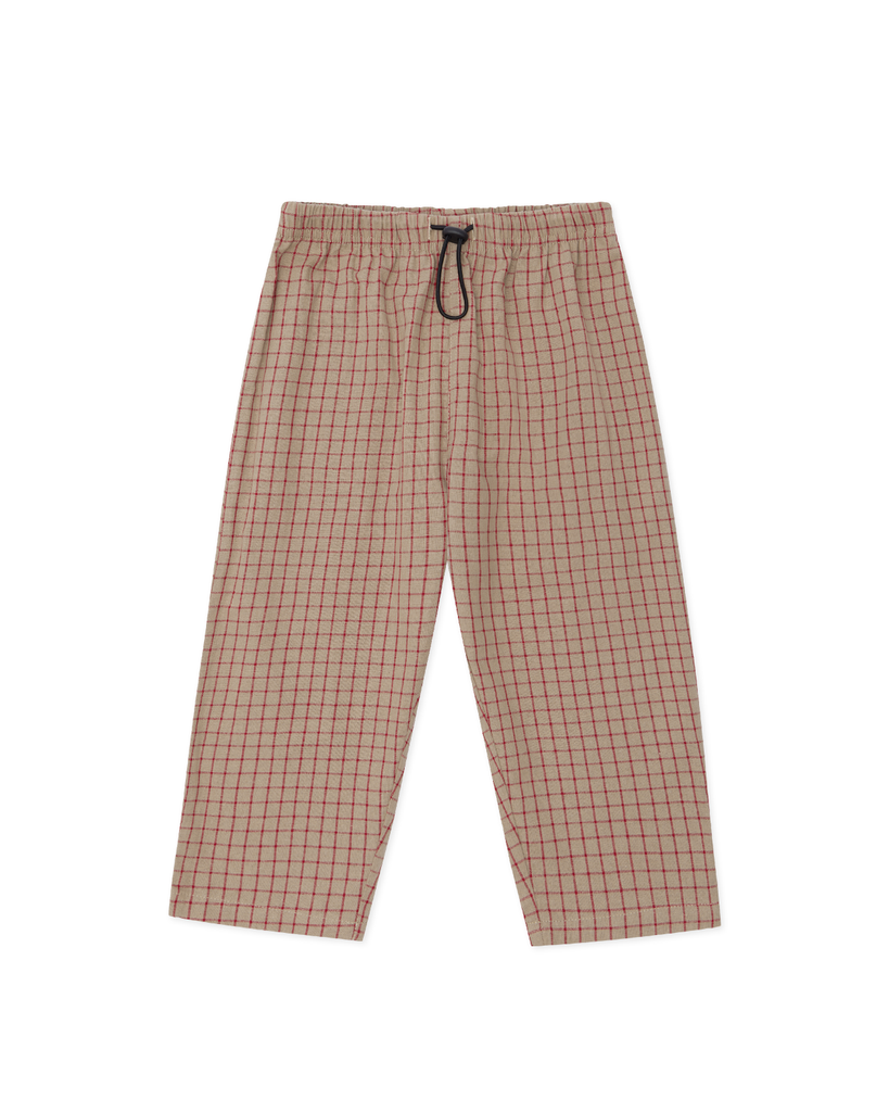 Almond Check Sport Pants
