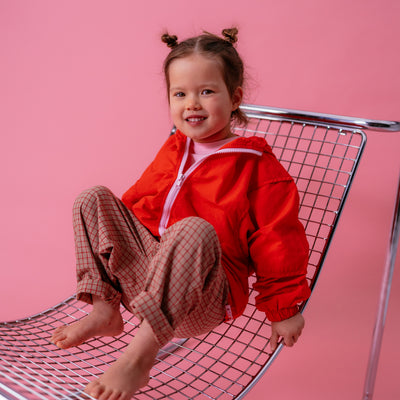 Almond Check Sport Pants
