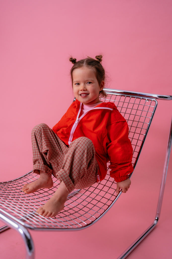 Almond Check Sport Pants