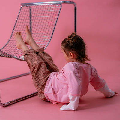 Almond Check Sport Pants