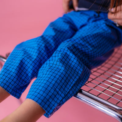 Blueberry Check Sport Pants