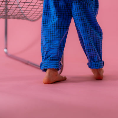 Blueberry Check Sport Pants