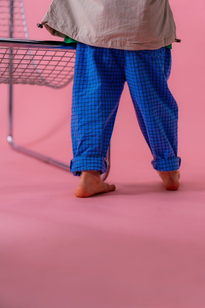 Blueberry Check Sport Pants