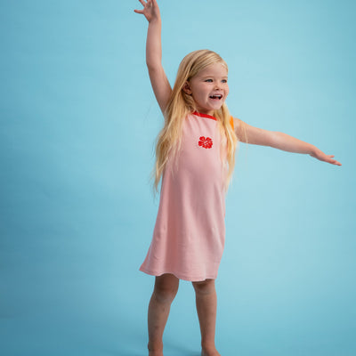 Flamingo Ribbed Dress