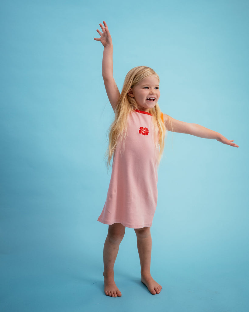 Flamingo Ribbed Dress