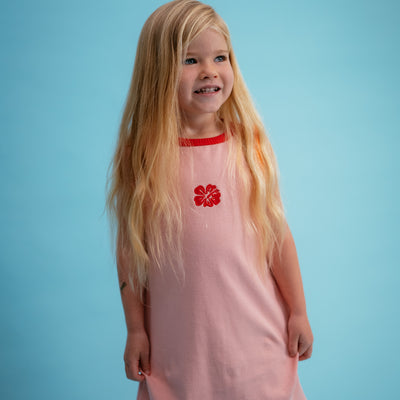 Flamingo Ribbed Dress