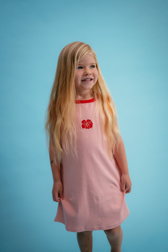 Flamingo Ribbed Dress