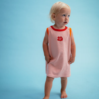 Flamingo Ribbed Dress