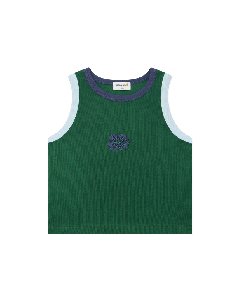 Forest Ribbed Singlet