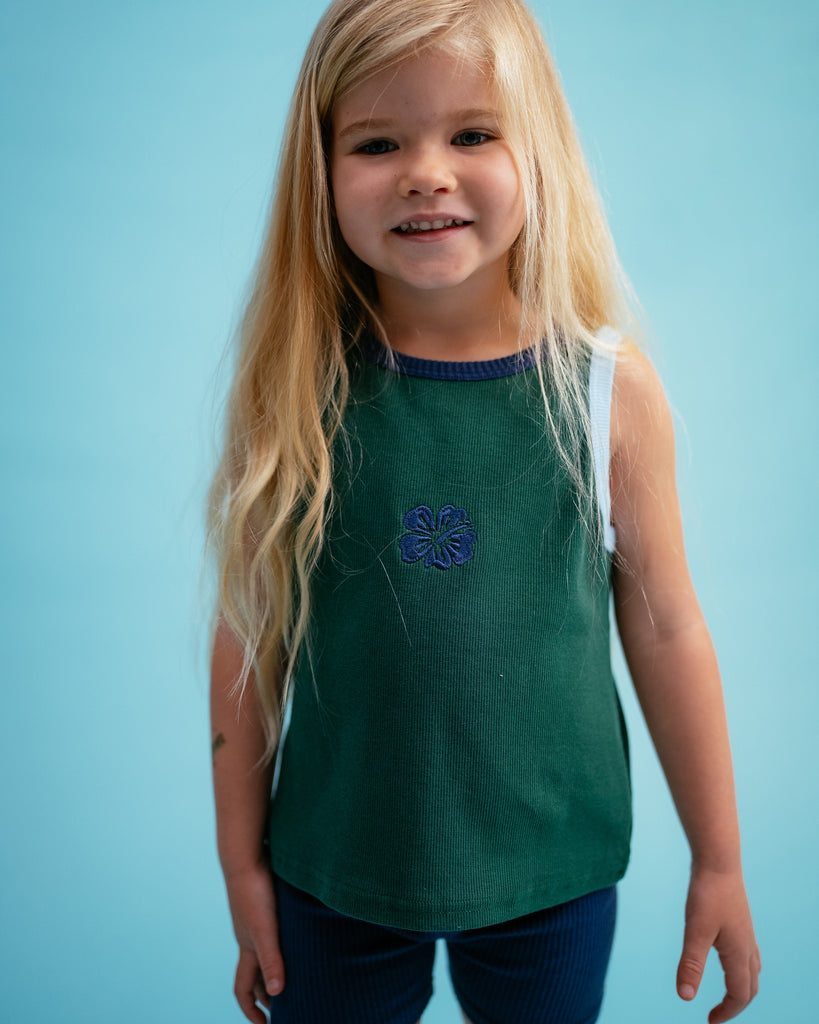 Forest Ribbed Singlet