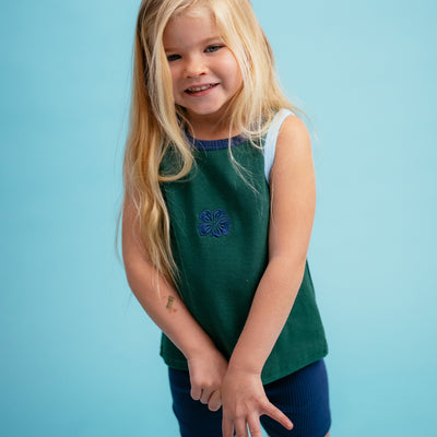 Forest Ribbed Singlet