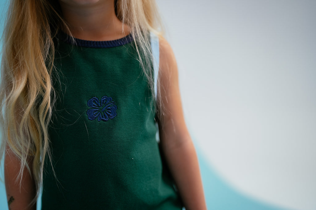 Forest Ribbed Singlet