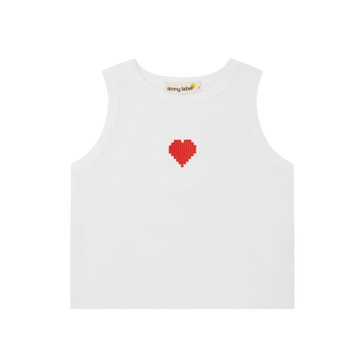 Ribbed Heart Singlet