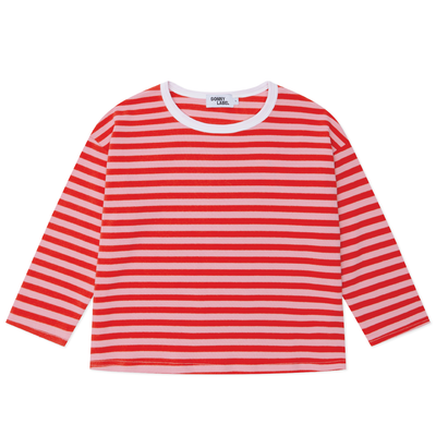 Striped Long Sleeve Tee - Cherry