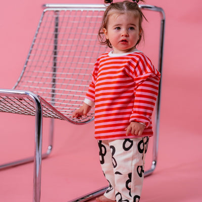 Striped Long Sleeve Tee - Cherry