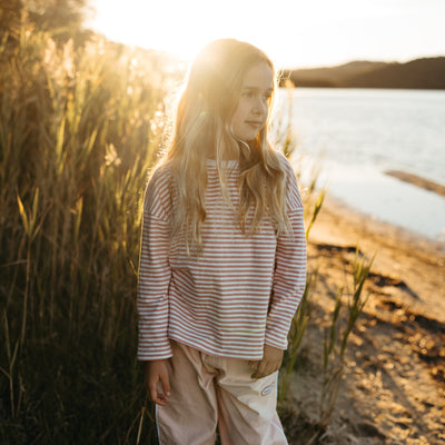 Stripe Long Sleeve Tee - Floss